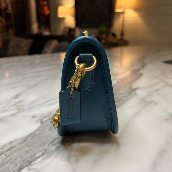 Coach Swinger C2643 plus Gold Coach Chain (2 straps) Coach Originals Blue - Picture 4 of 14